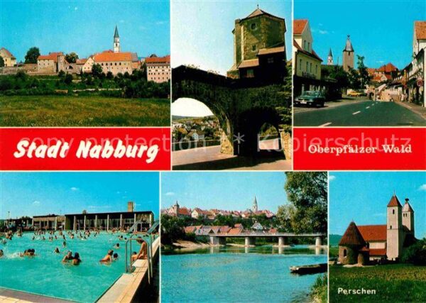 Nabburg Perschen Freibad Strassenpartie