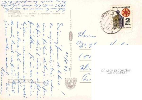 Broumov Braunau Boehmen Ortspartie – Bild 2