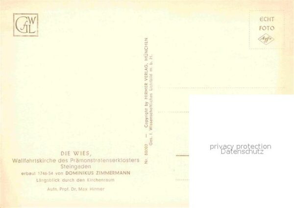 Wies Allgaeu Wallfahrtskirche innen – Bild 2