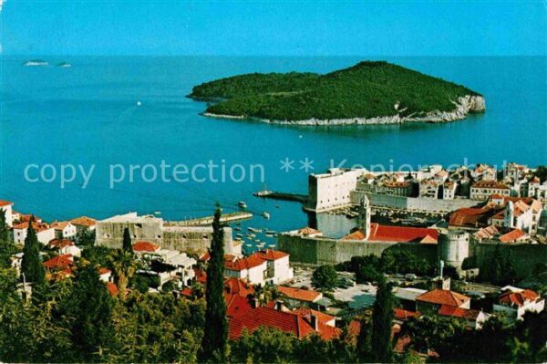 Dubrovnik Ragusa Panorama Insel