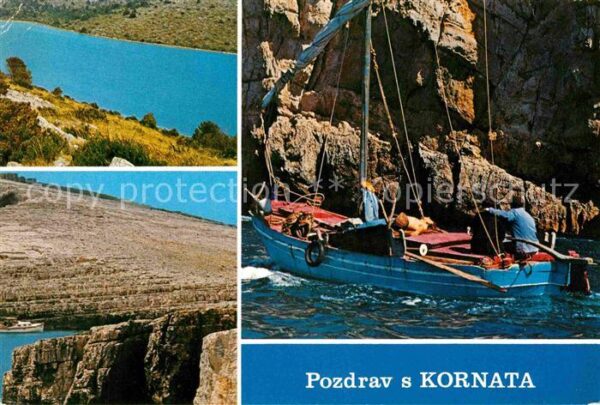 Kornati Fischerboot Panoramen