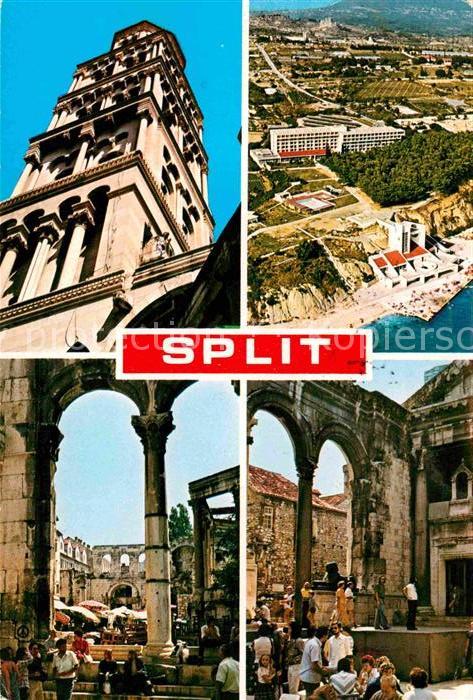 Split Spalato Markt Luftbild Stadtansicht