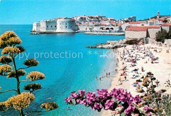 Dubrovnik Ragusa Strand Stadtansicht