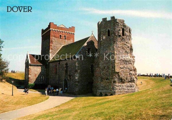 Dover Kent UK Church Saint Mary de Castro and Pharos