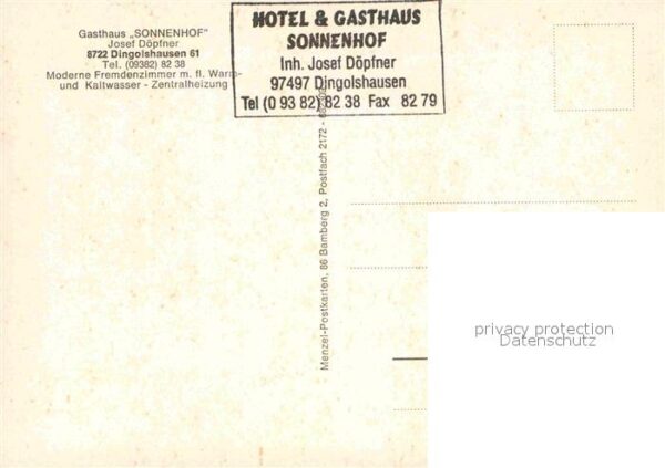 Dingolshausen Gasthaus Sonnenhof – Bild 2