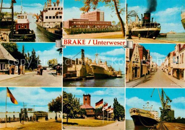 Brake Unterweser Weserpartie Pieranlage Kreisamt Schiffa
