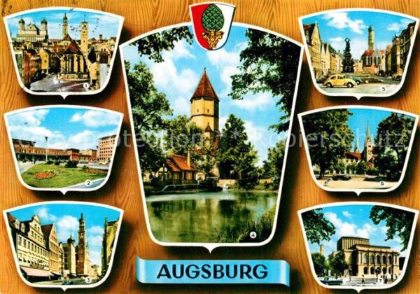 Augsburg Jakobskirche Rathaus Hauptbahnhof Karol