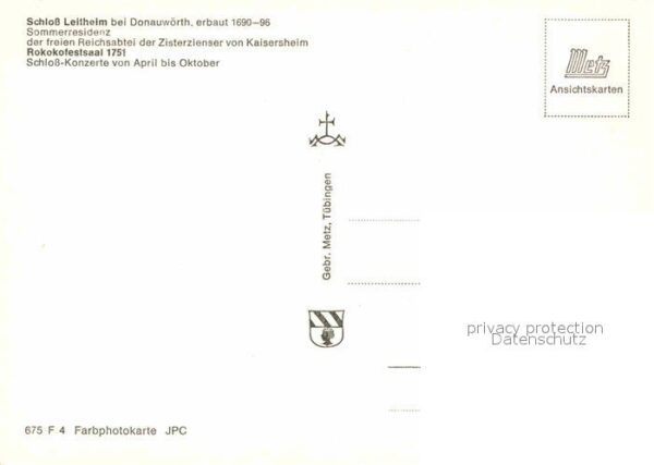 Donauwoerth Schloss Leitheim Sommerresidenz Reichsa – Bild 2
