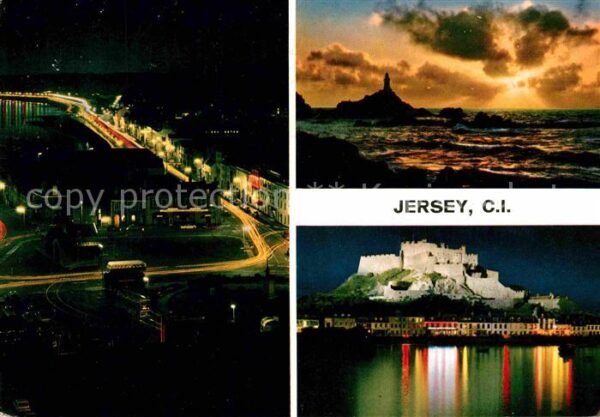 Jersey UK Schloss Abendstimmungen