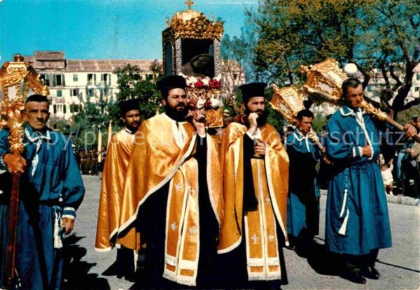 Corfu Korfu Prozession Heiliger Spiridion