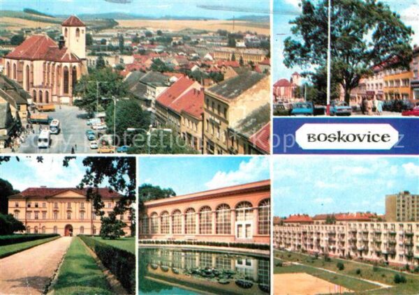 Boskowice Boskowitz Kirche Stadtplatz Stadtansichten