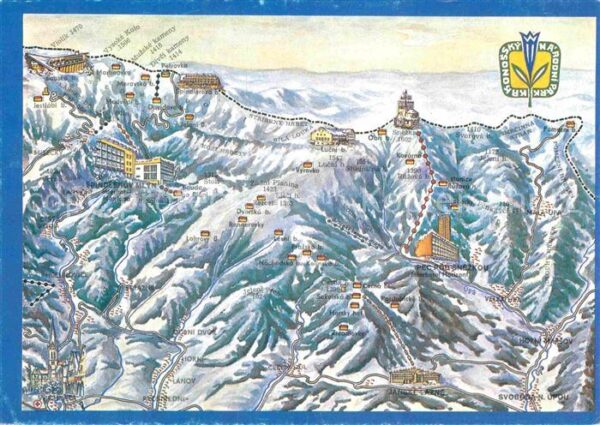Krkonose Panoramakarte