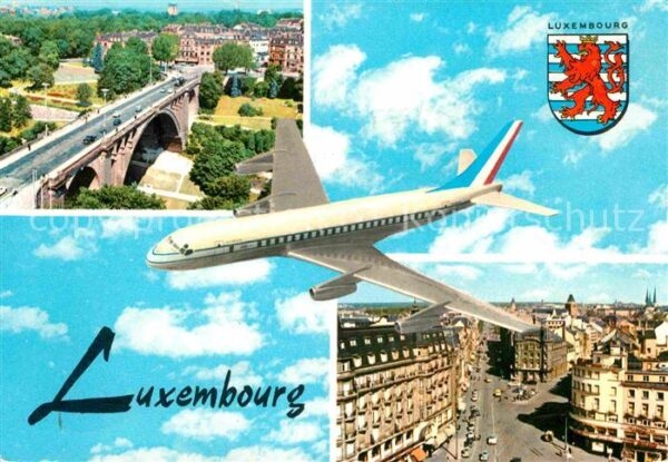 LUXEMBOURG  Luxemburg Brücke Stadtansicht Flugzeug Luftbild