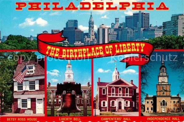 Philadelphia Pennsylvania Betsy Ross House Liberty Bell Carpenter