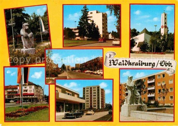 Waldkraiburg Denkmal Kirche Stadtansichten