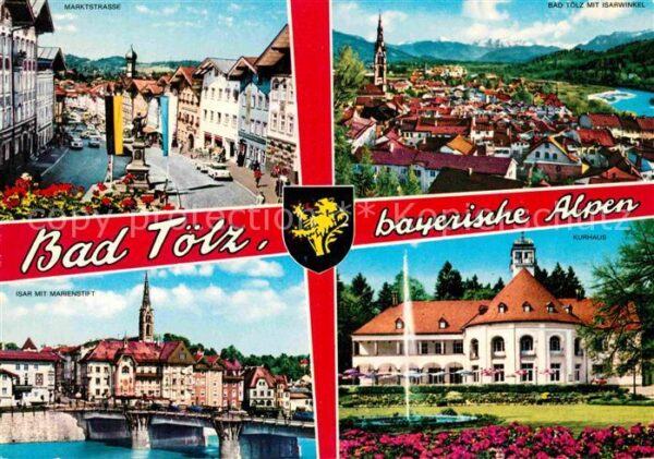 Bad Toelz Isar Marienstift Marktstraße Isarwinkel