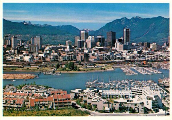 Vancouver British Columbia False Creek Hafen Panorama