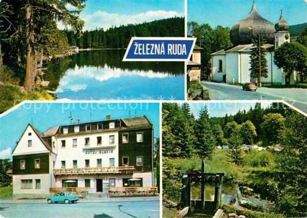 Zelezna Ruda Markt Eisenstein See Kirche Hotel