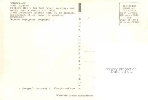 Wroclaw Veranstaltungshalle – Bild 2