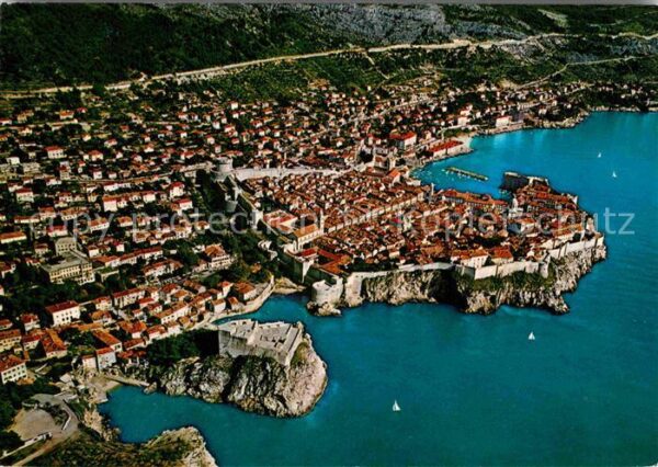 Dubrovnik Ragusa Luftaufnahme Burg Altstadt