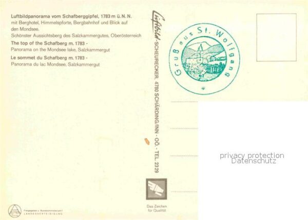 Mondsee Salzkammergut Berghotel Himmelspforte Bergbahnhof – Bild 2