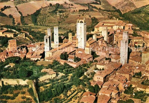 San Gimignano Panorama Luftbild
