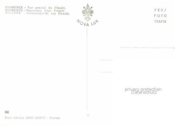 Firenze Florenz Panorama da Fiesole – Bild 2