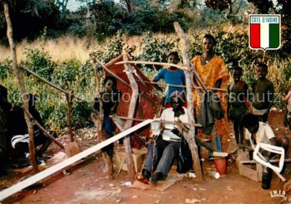 Cote d Ivoire Elfenbeinkueste Tisserands Weber