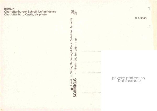 Berlin Charlottenburger Schloss Luftaufnahme – Bild 2