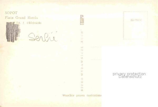Zoppot Sopot Plaza Grand Hotel Strand – Bild 2