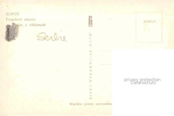 Zoppot Sopot Fragment Miasta – Bild 2