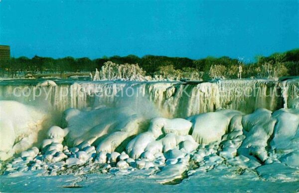 Niagara Falls Ontario in Winter frozen