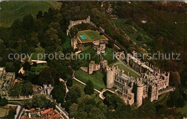 Arundel Fliegeraufnahme Castel from the Air