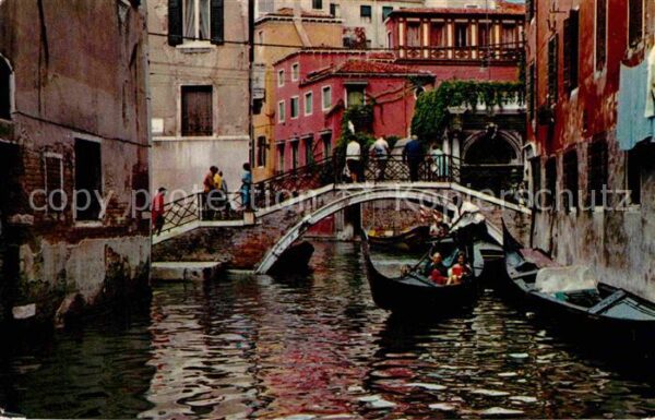Venezia Venedig Rio Brücke Boote
