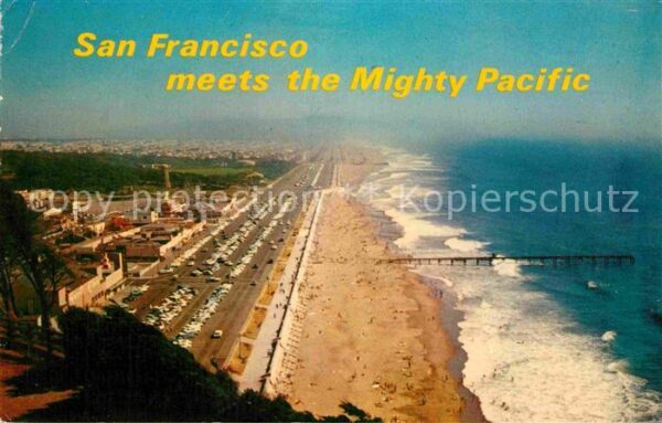 San Francisco California Fliegeraufnahme mit Strand