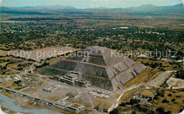 Teotihuacan Fliegeraufnahme Archaeological Zone