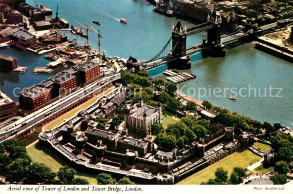 London Fliegeraufnahme Tower Tower-Bridge