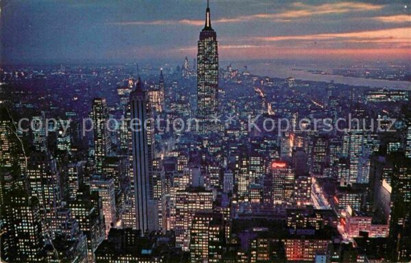 New York City Fliegeraufnahme Empire State Building a