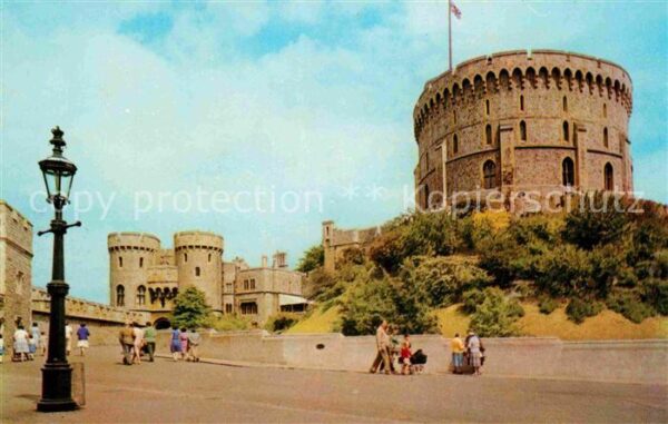 Windsor Castle Round Tower and Norman Gate