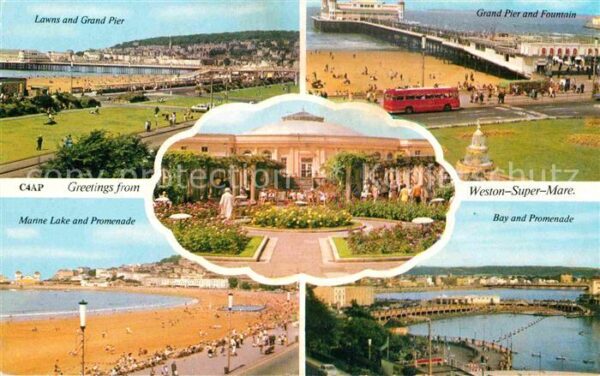 Weston-super-Mare Lawns and Grand Pier Promenade Bay