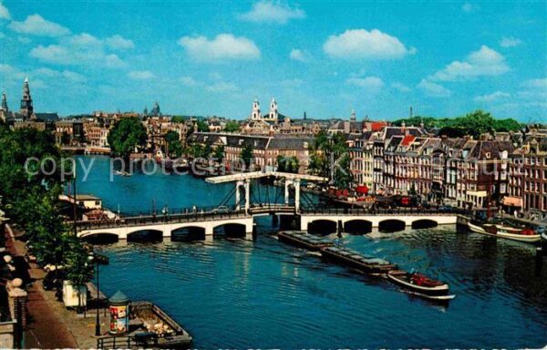 Amsterdam Niederlande Magere Brug over de Amstel Ziehbrücke