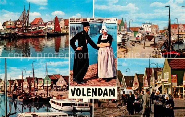 Volendam Hafen Tracht