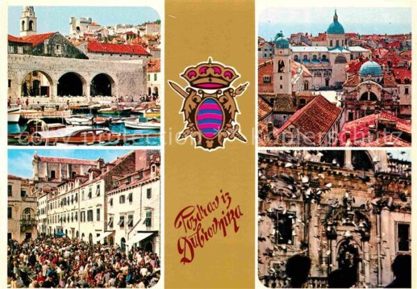 Dubrovnik Ragusa Hafen Ortsansichten