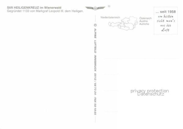Wienerwald Fliegeraufnahme Stift Heiligenkreuz – Bild 2