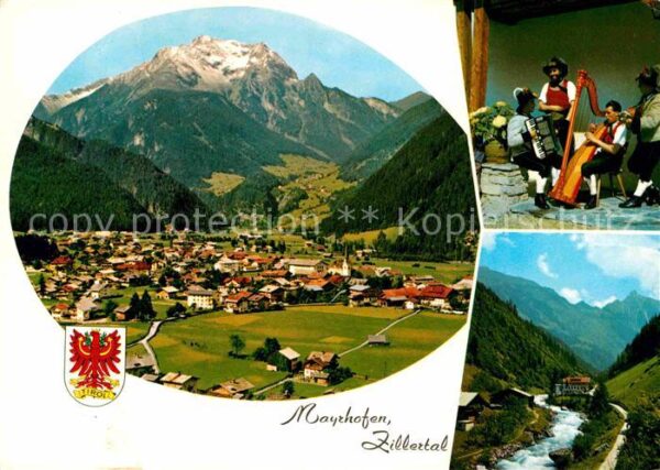 Mayrhofen Zillertal Fliegeraufnahme Gasthaus Zillergrund Sä