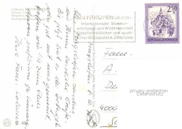 Mayrhofen Zillertal Fliegeraufnahme Gasthaus Zillergrund Sä – Bild 2