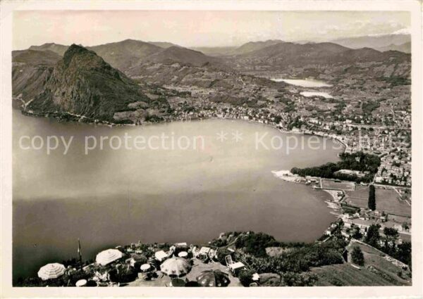 Lago di Lugano TI Visto dal Monte Bre Kulm