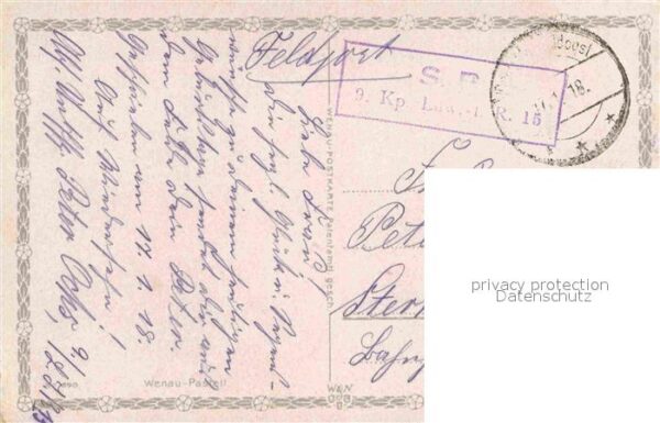 Kuenstlerkarte Clara von Sivers Margeriten Johannisbee – Bild 2