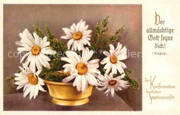 Konfirmation Segenswunsch Margeriten