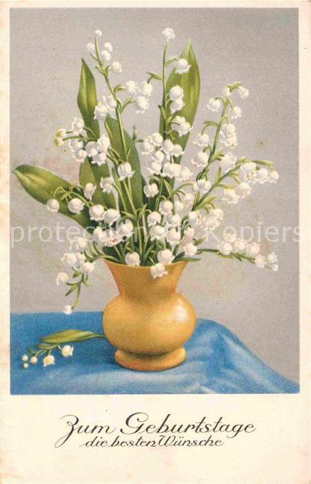 Geburtstag Maiglöckchen Vase